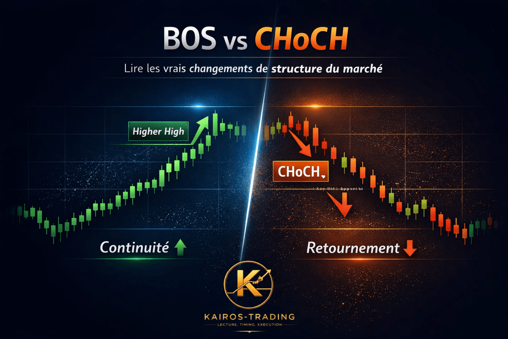 BOS et CHoCH en trading : comprendre les vrais signaux de changement de structure