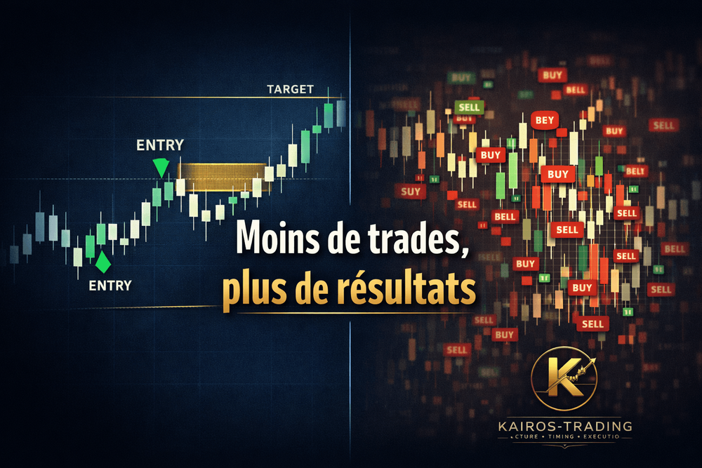 Tu veux plus de gains ? Commence par faire moins de trades