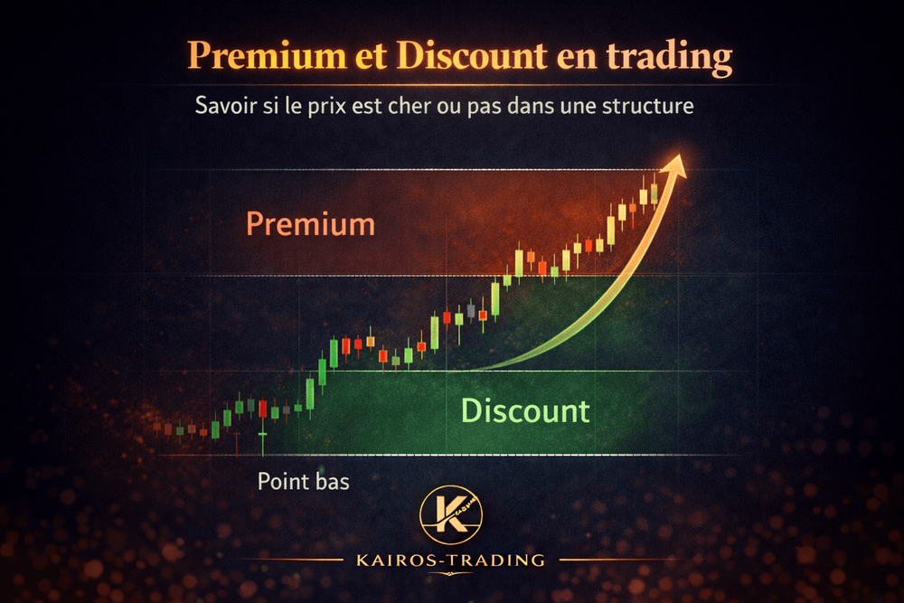 Premium et Discount en trading : savoir si le prix est cher ou pas dans une structure